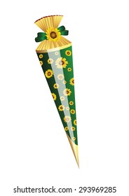 Present for first school day with sunflowers