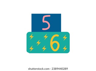 Present in flat cartoon design. This lively and colorful element - present boxes are perfect for capturing a celebratory atmosphere. Vector illustration.