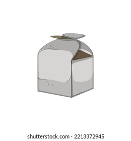 present gift box cartoon. present gift box sign. isolated symbol vector illustration