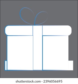 Present gift box icon. Vector isolated elements. Christmas gift icon illustration vector symbol. Surprise present linear design. Stock vector.
