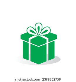 Present gift box icon. Vector isolated elements. Christmas gift icon illustration vector symbol. Surprise present linear design. Stock vector.