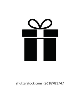 Present gift box icon. Vector isolated elements. Christmas gift icon illustration vector symbol. Surprise present linear design. Stock vector.