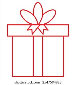 Present gift box icons. Gift and Surprise. Gift box icon set. Christmas gift icon. Box Tied with Ribbon and Decorated. Vector illustration
