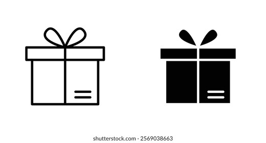 Present gift box icons vector graphic pack