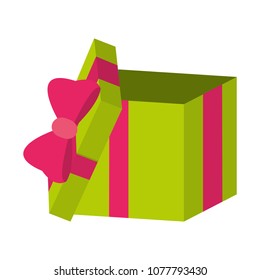 present gift box to party event