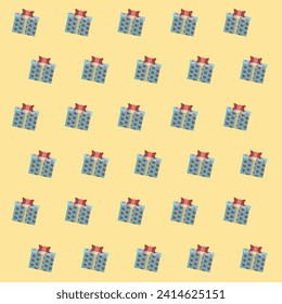 Present gift box pattern background 