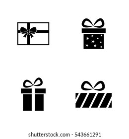 Present, gift for celebration, Christmas icon vector illustration