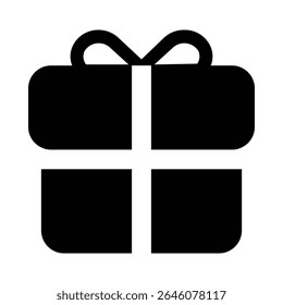 present glyph icon editable vektor