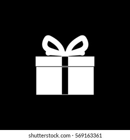 Present icon, gift vector illustration