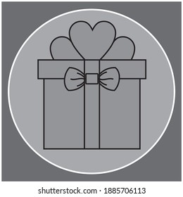 present icon illustration isolated vector. eps 10