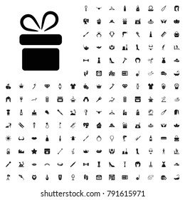 Present icon illustration isolated vector. editable beauty icons vector set.