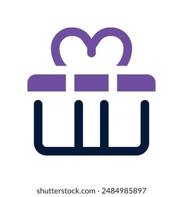 present icon. vector dual tone icon for your website, mobile, presentation, and logo design.