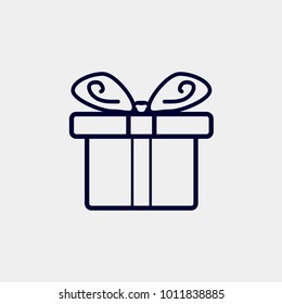 present icon, Vector illustration. gift, package, celebrate