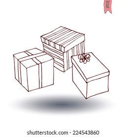 present icons. vector illustration.