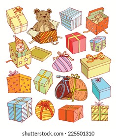 present icons. vector illustration.