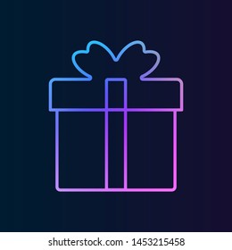 Present nolan icon. Simple thin line, outline illustration of Christmas joy icons for UI and UX, website or mobile application