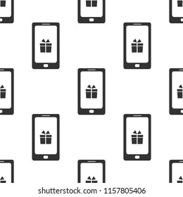 present on phone icon vector illustration, can be used for web and mobile design seamless pattern