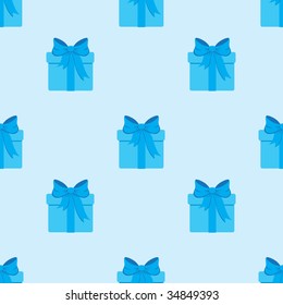Present  - Seamless vector wallpaper, illustration