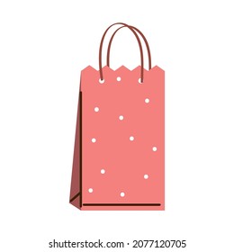 present shopping bag icon flat