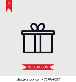 Present vector icon  illustration symbol