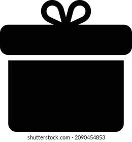 present vector illustration isolated on a transparent background. glyph vector icons for concept or web graphics.