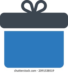 present vector illustration isolated on a transparent background. glyph vector icons for concept or web graphics.