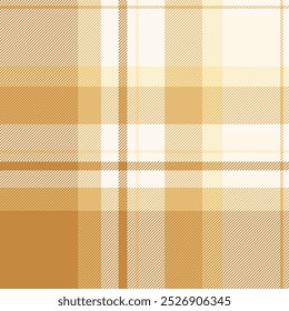 Apresente o padrão de textura vetorial, verificando o fundo de tartan sem costura. Tecido doméstico xadrez têxtil verificar na concha do mar e paleta de cores laranja.