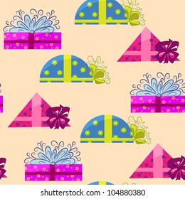 present wrapping and holiday background. gift icon texture
