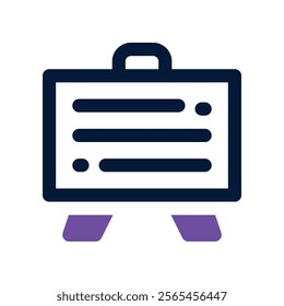 presentasi icon. vector dual tone icon for your website, mobile, presentation, and logo design.