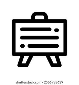 presentasi icon. vector line icon for your website, mobile, presentation, and logo design.