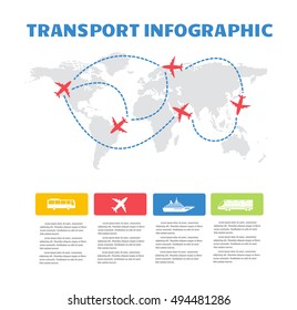 Presentation abstract graphic traffic flat design vector illustration concept