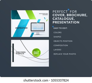 Presentation. Abstract vector set of modern horizontal templates with arrows diagonal shapes for business, teamwork