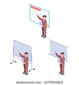 Presentation announcement illustration set 2