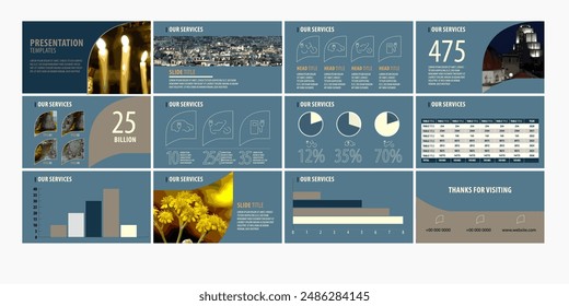 presentation annual report chart infographic table