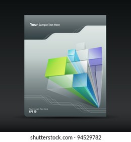 Presentation Architecture of poster flyer design background, vector illustration