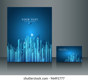 Presentation Architecture transparency and sparkling light of poster design background, vector illustration