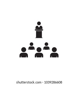 presentation to the audience icon. Detailed icon of friendship and relationships icon. Premium quality graphic design. One of the collection icon for websites, web design, mobile on white background