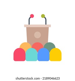 Presentation Audience icon in vector. Logotype