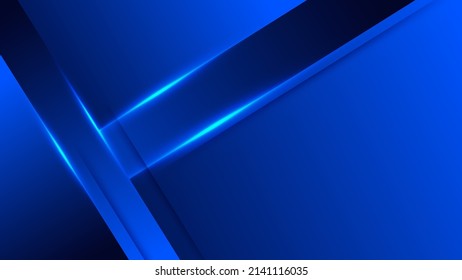 Presentation background blue design with abstract geometrics shapes decoration. Vector illustration for technology, game design, business or corporate needs