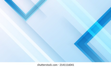 Presentation background blue design with abstract geometrics shapes decoration. Vector illustration for technology, game design, business or corporate needs