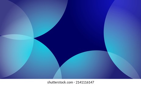 Diseño moderno de fondo de presentación azul con formas geométricas abstractas de decoración. Ilustración de vectores para tecnología, diseño de juegos, necesidades empresariales o corporativas