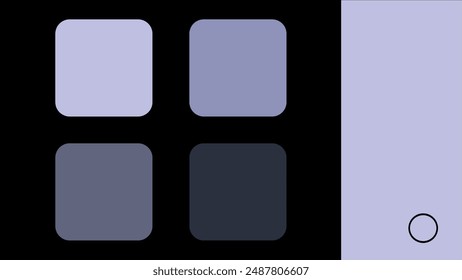 Presentation background periwinkle and black color. Stylish solution for designers, creating layouts, presentations, commercial proposals, banners, mockups, brand books