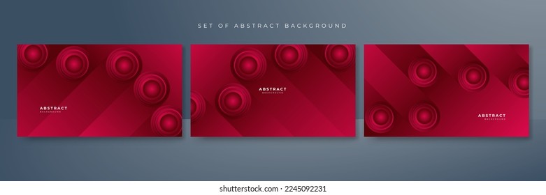 Presentation background in red and dark blue color combination. Vector illustration for business report, cover design, game background and much more