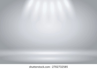 Presentation background with spotlit display interior