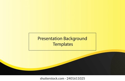 Presentation Background Templates black and yellow