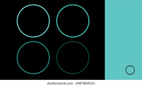 Presentation background turquoise and black color. Stylish solution for designers, creating layouts, presentations, commercial proposals, banners, mockups, brand books