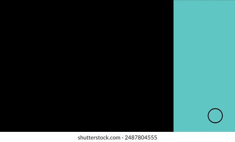 Presentation background turquoise and black color. Stylish solution for designers, creating layouts, presentations, commercial proposals, banners, mockups, brand books