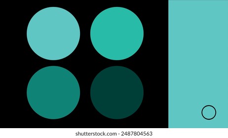 Presentation background turquoise and black color. Stylish solution for designers, creating layouts, presentations, commercial proposals, banners, mockups, brand books