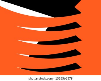 Presentation background vector illustration with lush lava color gradient.