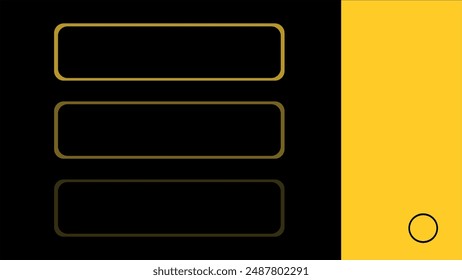 Presentation background yellow and black color. Stylish solution for designers, creating layouts, presentations, commercial proposals, banners, mockups, brand books